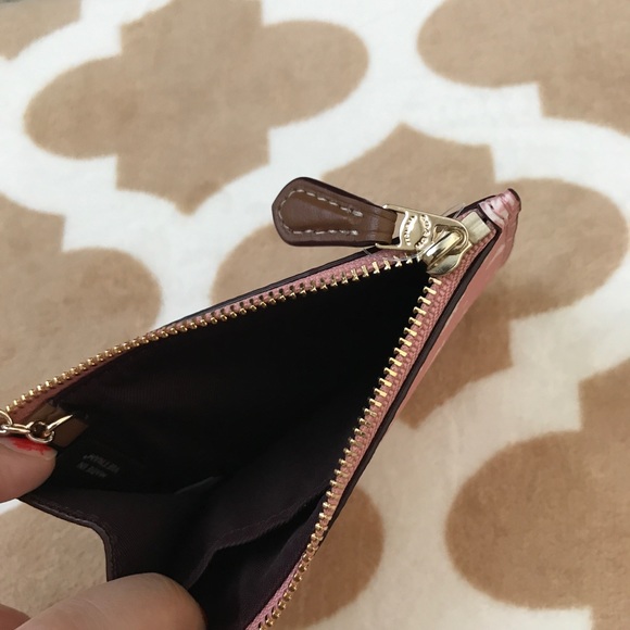 Coach butterfly pink key card holder case - Picture 3 of 4